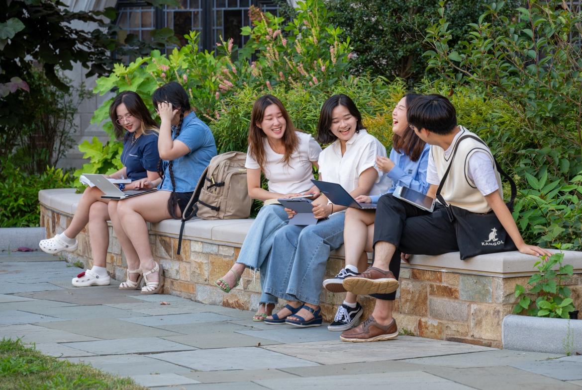 Students on campus